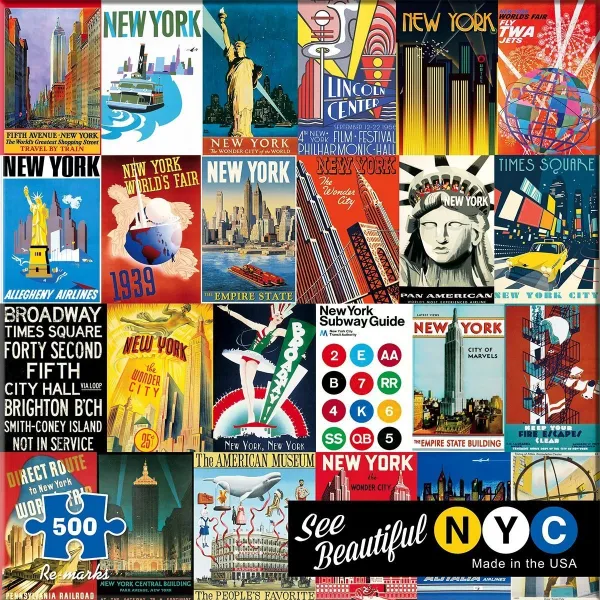 New York - 500pc Jigsaw Puzzle By Re-marks