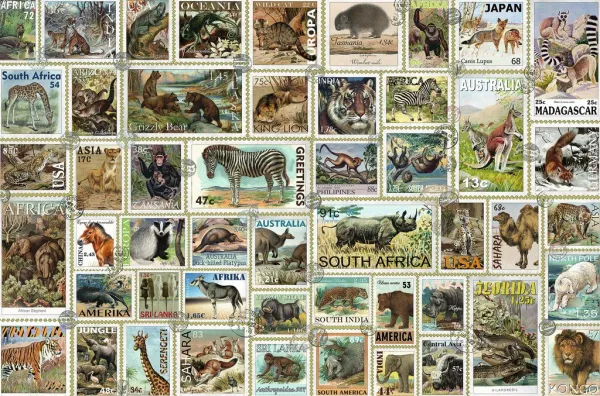 Animal Stamps - 3000pc Jigsaw Puzzle By Ravensburger