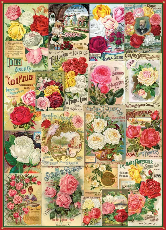 Seed Catalog: Smithsonian, Roses - 1000pc Jigsaw Puzzle by Eurographics
