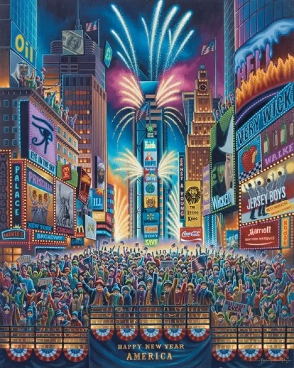 Times Square - 500pc Jigsaw Puzzle by Dowdle