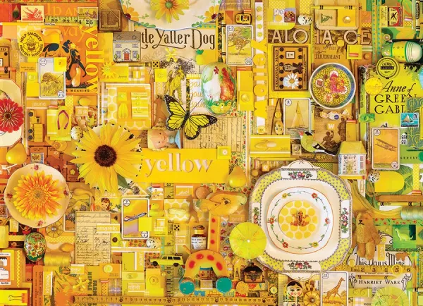 Rainbow Project: Yellow - 1000pc Jigsaw Puzzle by Cobble Hill