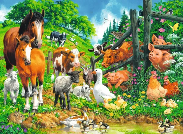 Animals Get Together - 100pc Jigsaw Puzzle By Ravensburger