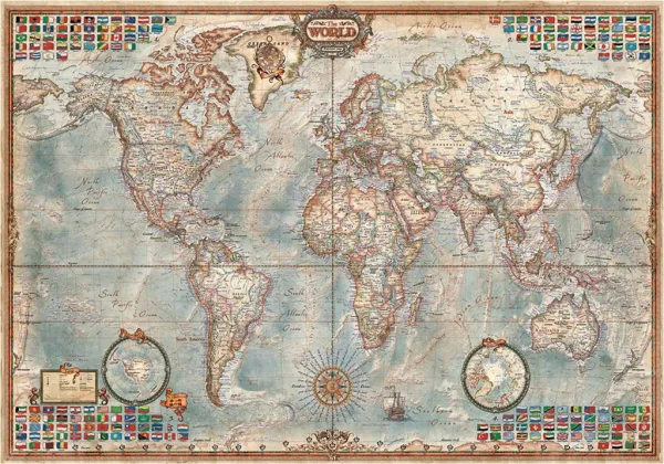 The World Executive Map - 4000pc Jigsaw Puzzle By Educa