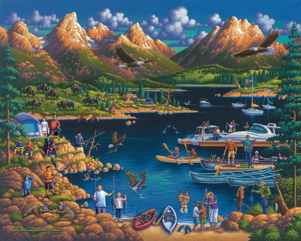 Grand Teton - 500pc Jigsaw Puzzle by Dowdle