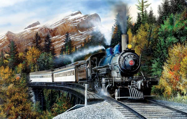 Autumn Mist - 1000pc Jigsaw Puzzle by SunsOut