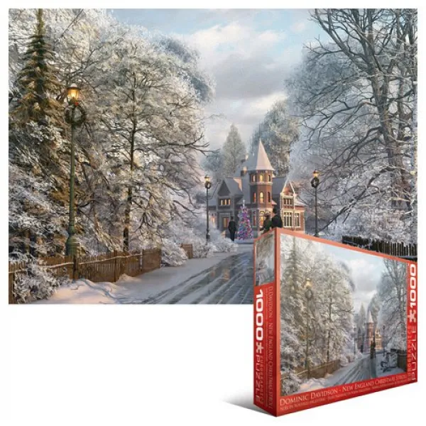 New England Christmas Stroll - 1000pc Jigsaw Puzzle by Eurographics