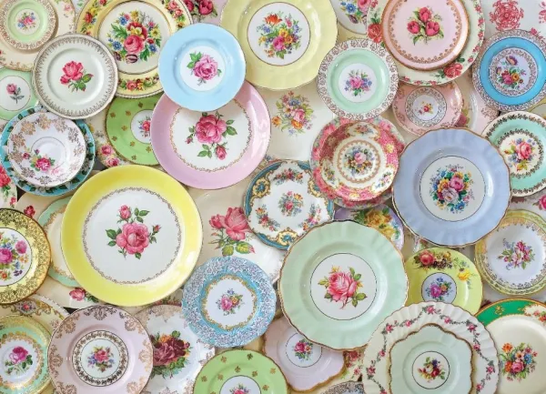 Plate Collection - 1000pc Jigsaw Puzzle by Eurographics