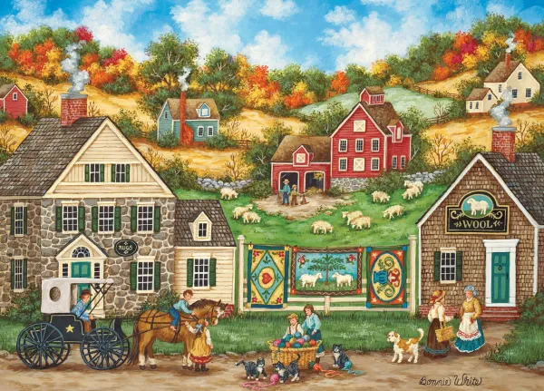 Hometown Gallery: Great Balls of Yarn - 1000pc Jigsaw Puzzle by Masterpieces