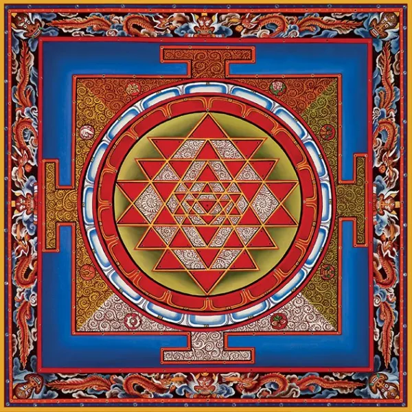 Heussenstamm: Sri Yantra - 1000pc Jigsaw Puzzle by Pomegranate