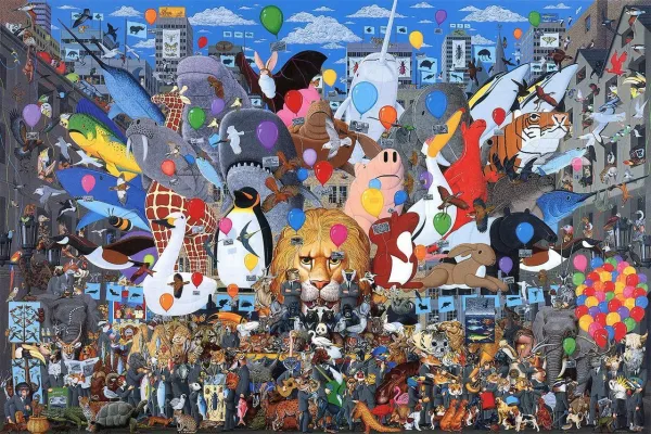 Wilks: The Ultimate Noah's Ark - 1000pc Jigsaw Puzzle by Pomegranate