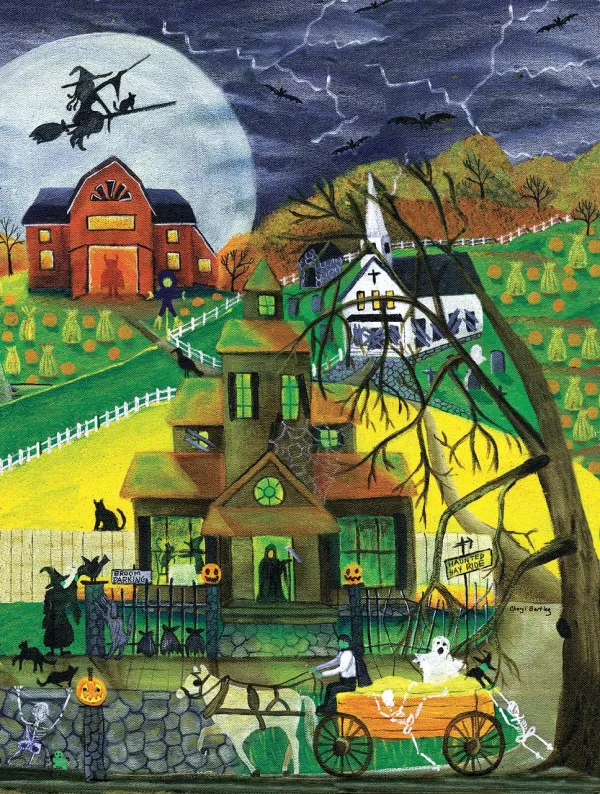 Haunted Hayride - 500pc Jigsaw Puzzle by Sunsout