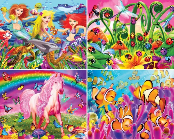 Glow In The Dark - 100pc 4-Pack Jigsaw Puzzle by Masterpieces