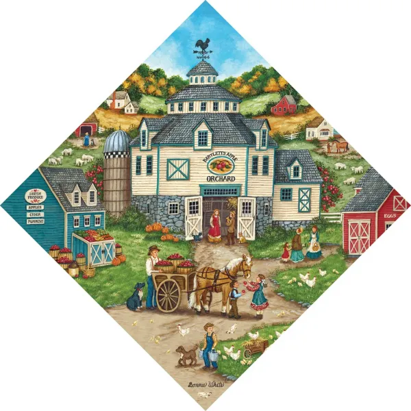 Diamond: Bartlettâ€™s Apple Orchard - 500pc Jigsaw Puzzle by Masterpieces