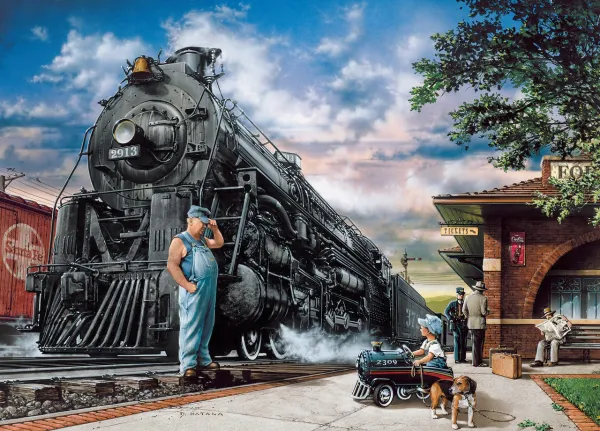Railways: Whistlestop Dreams - 1000pc Jigsaw Puzzle by Masterpieces