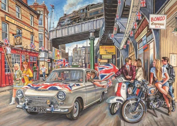 Spirit of the 60's - 1000pc Jigsaw Puzzle By Falcon