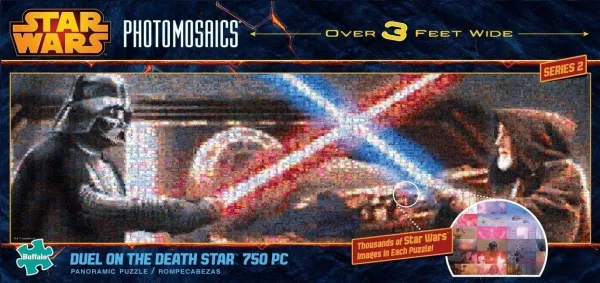 Panoramic: Light Sabre Duel - 750pc Panoramic Puzzle by Buffalo Games