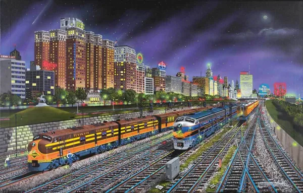 Chicago Nights - 1000pc Jigsaw Puzzle by Sunsout