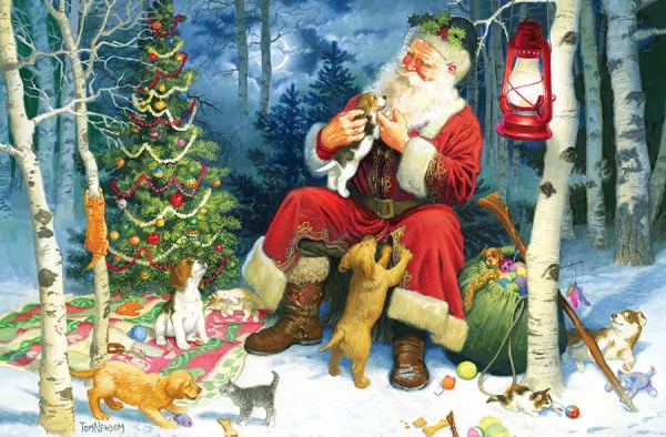 Santa's Pets - 60pc Kids Puzzle by Cobble Hill