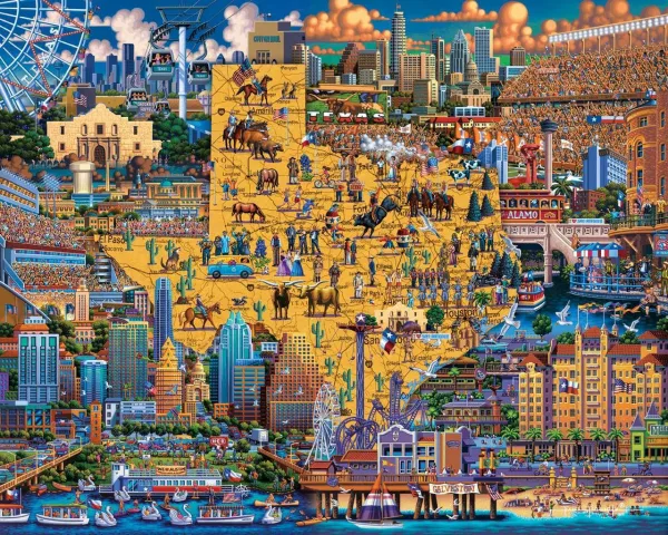 Best of Texas - 500pc Jigsaw Puzzle by Dowdle