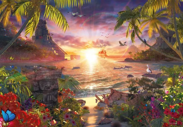 Paradise Sunset - 18000pc Jigsaw Puzzle by Ravensburger