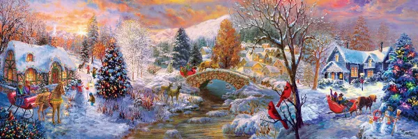 To Grandma's House We Go - 1000pc Panoramic Jigsaw Puzzle by Eurographics