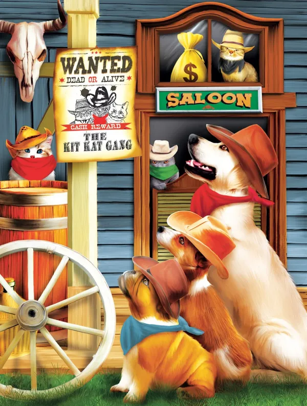 The Kit Kat Gang - 500pc Jigsaw Puzzle By Sunsout