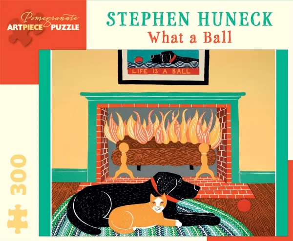 Huneck: What a Ball - 300pc Jigsaw Puzzle by Pomegranate