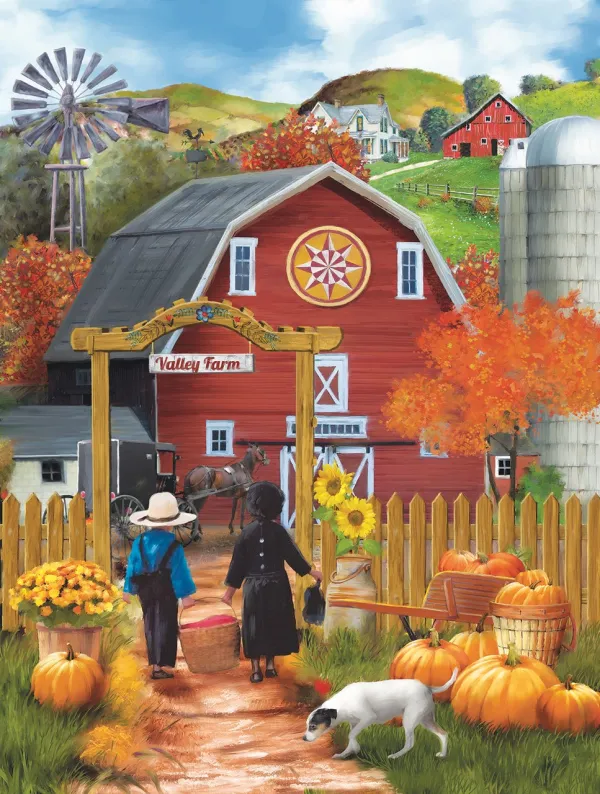 Valley Farm - 500pc Jigsaw Puzzle by Sunsout