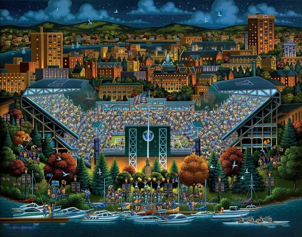 Washington Huskies - 500pc Jigsaw Puzzle by Dowdle