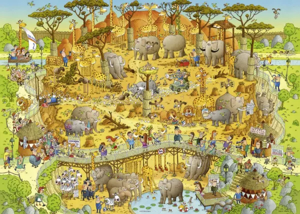 African Habitat - 1000pc Jigsaw Puzzle By Heye