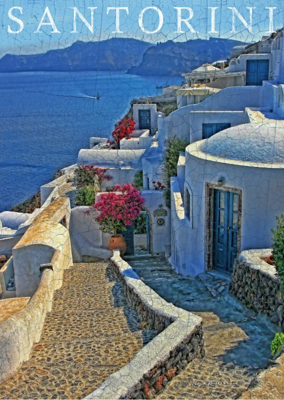 Santorini - 1000pc Jigsaw Puzzle by Schmidt