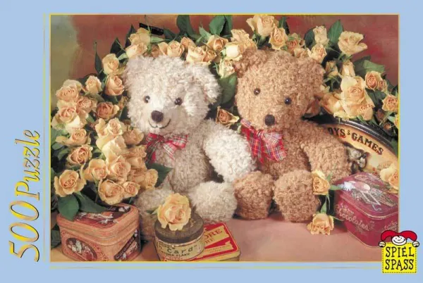 Romantic Teddies - 500pc Jigsaw Puzzle by Spiel Spass