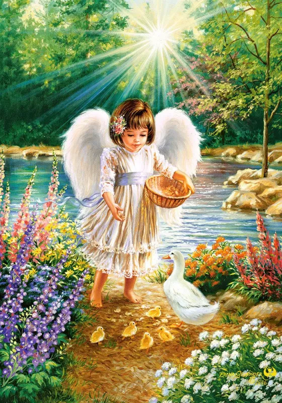 An Angel's Warmth - 500pc Jigsaw Puzzle by Castorland