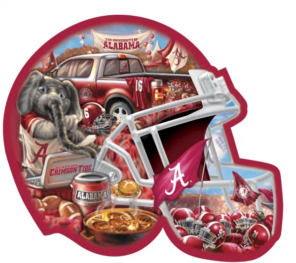 Alabama Helmet - 500pc Shaped Jigsaw Puzzle by Masterpieces