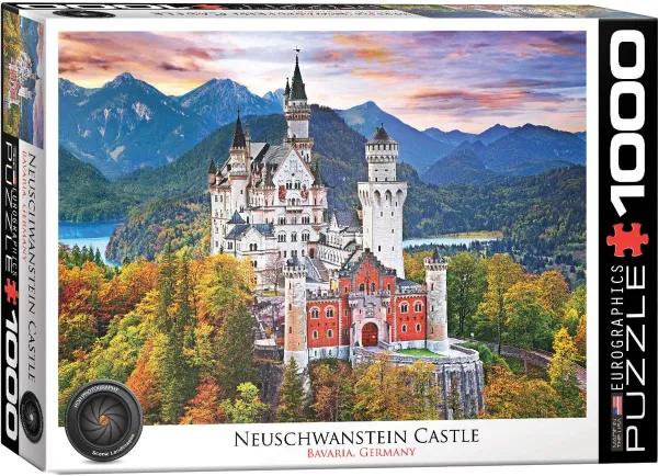 Neuschwanstein Castle Germany - 1000pc Jigsaw Puzzle by Eurographics