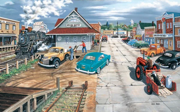 Tracking Memories - 300pc Large Format Jigsaw Puzzle by SunsOut