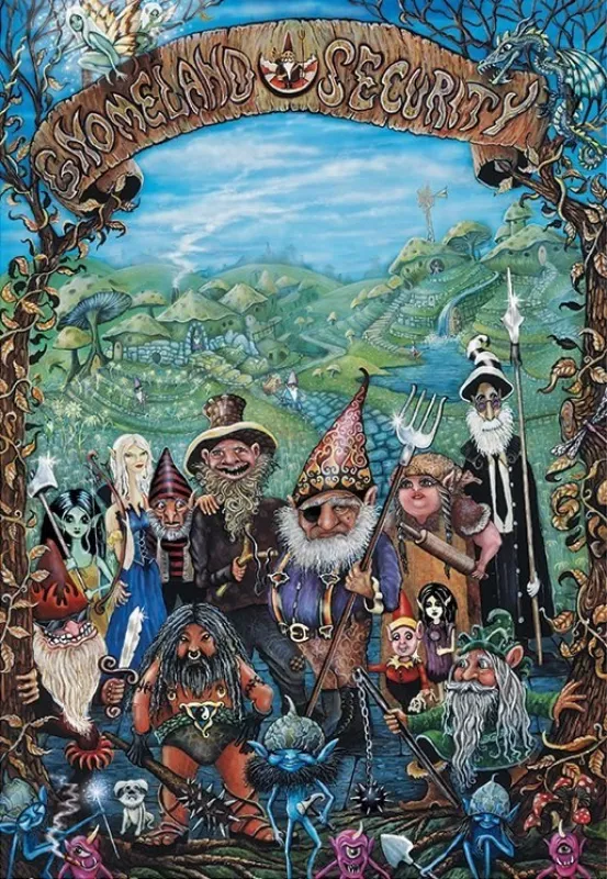 Dubois: Gnomeland Security - 1000pc Jigsaw Puzzle by Pomegranate