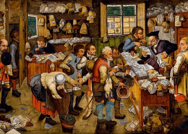 Breughel: The Payment of the Tithes - 1000pc Jigsaw Puzzle by D-Toys