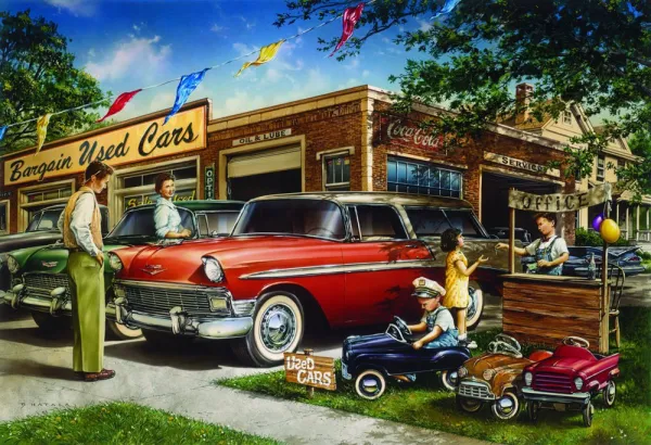 Bargain Used Cars - 1000pc Jigsaw Puzzle by Masterpieces