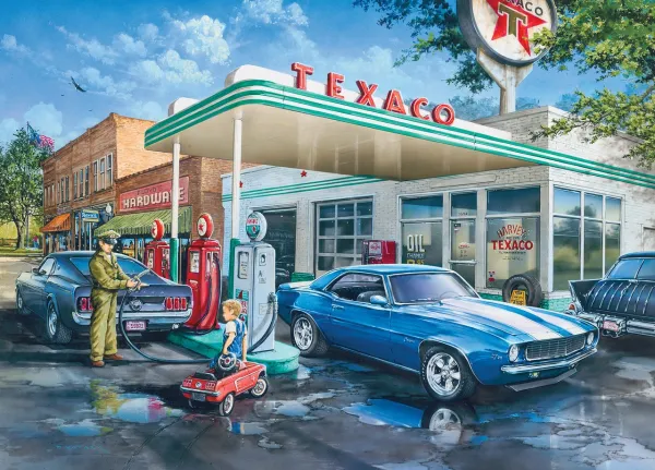Childhood Dreams: Popâ€™s Quick Stop - 1000pc Jigsaw Puzzle By Masterpieces