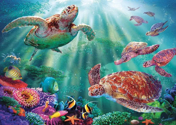 Turtle Bay - 15pc Jigsaw Puzzle by Sunsout