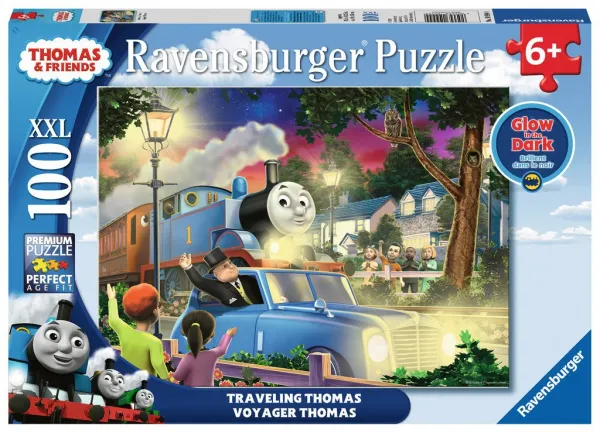 Travelling Thomas - 100pc Glow-in-the-Dark Jigsaw Puzzle By Ravensburger