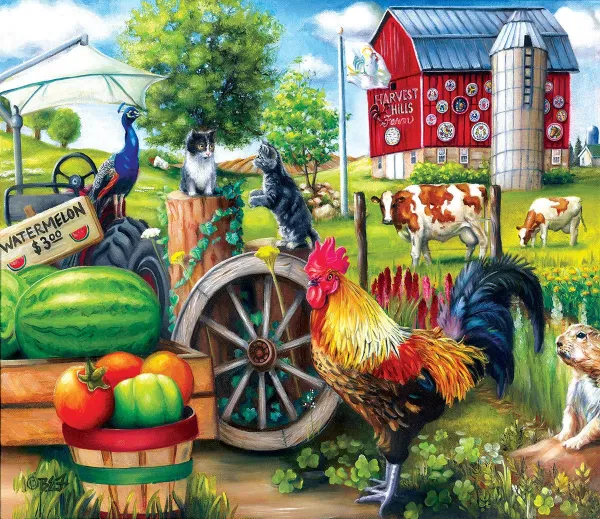 Harvest Hills - 200pc Jigsaw Puzzle By Sunsout