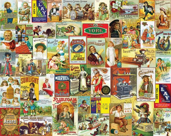 Antique Advertising - 1000pc Jigsaw Puzzle By White Mountain