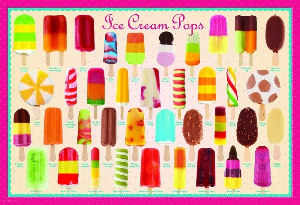 Ice Cream Pops - 100pc Jigsaw Puzzle by Eurographics