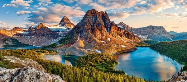 Assiniboine Sunset, Banff National Park, Canada - 600pc Jigsaw Puzzle By Castorland