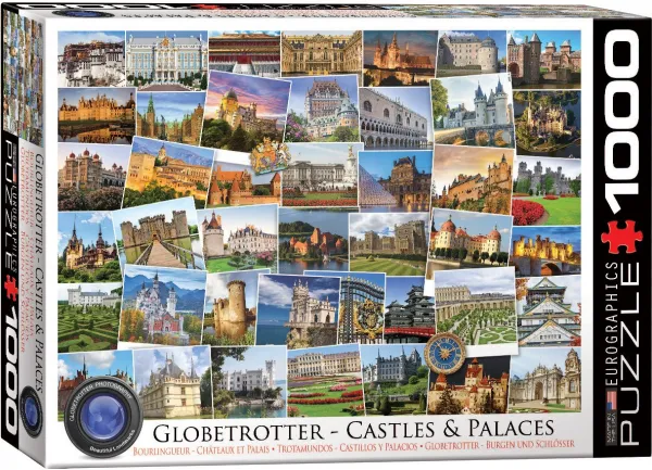 Castles &amp; Palaces Globetrotter - 1000pc Jigsaw Puzzle by EuroGraphics