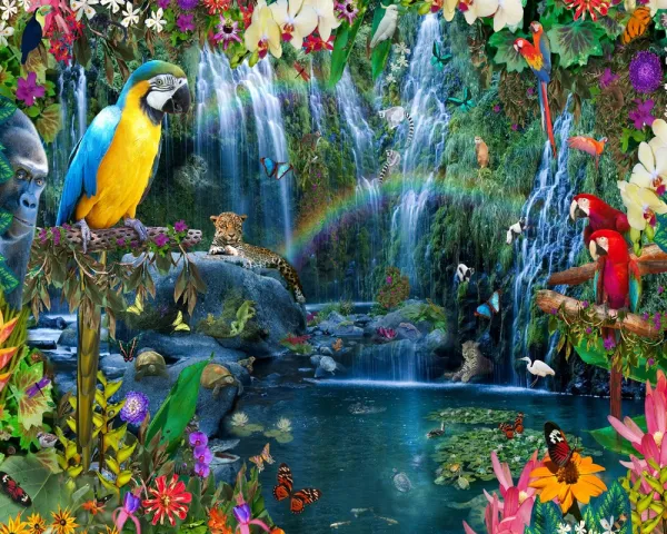 Tropical Paradise - 1000pc Jigsaw Puzzle by Vermont Christmas Company