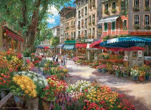 Paris Flower Market - 1000pc Jigsaw Puzzle by Anatolian
