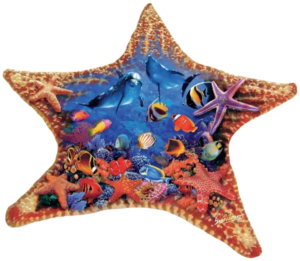 Starfish - 600pc Shaped Jigsaw Puzzle By Sunsout